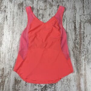 Lululemon In A Flash Singlet Very Light Flare Neon Orange‎ Laser Cut Tank Top